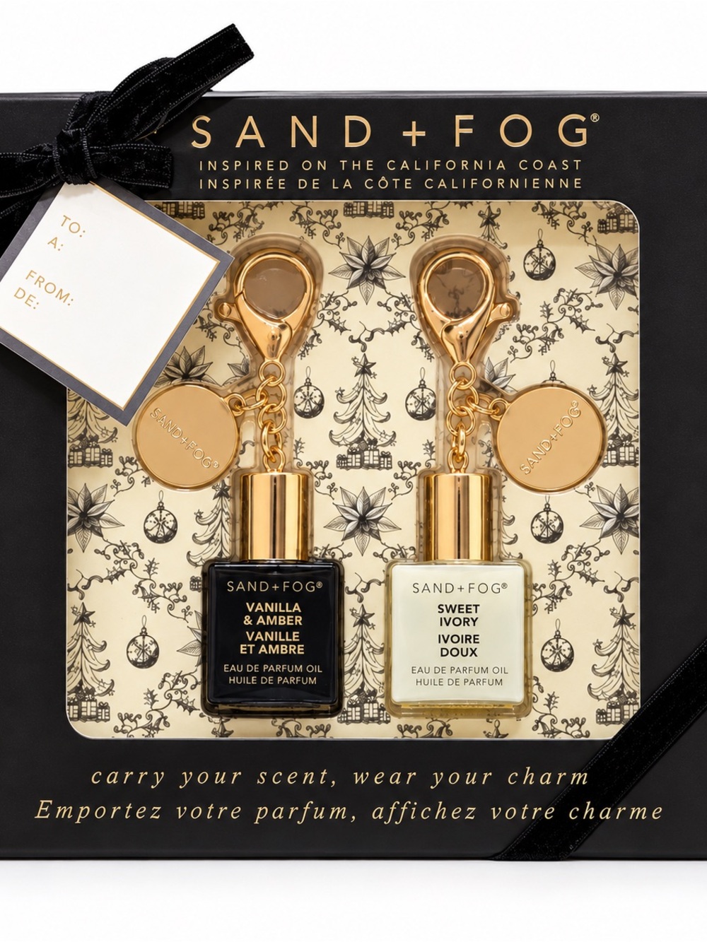 SAND + FOG Vanilla & Amber + Sweet Ivory Fragrance Oil Roller Gift Set